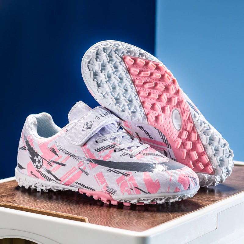 Activities New Children'S Football Shoes Spike Magic Buckle Code People Lawn Student Competition Training Football Shoes 28-39 - Image 1